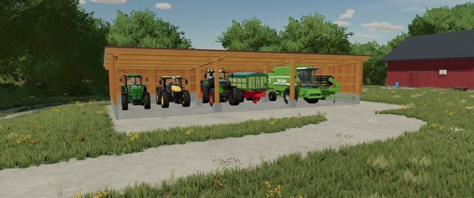 Platzierbare Objekte Large wooden stand Landwirtschafts Simulator mod