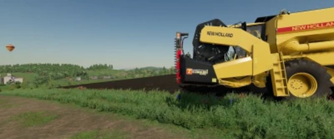 New Holland NH TX32 Header 6M + Anhänger Landwirtschafts Simulator mod