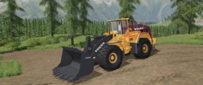Bagger & Radlader Volvo L-350H Bergbau-Lader mit Getriebe Landwirtschafts Simulator mod