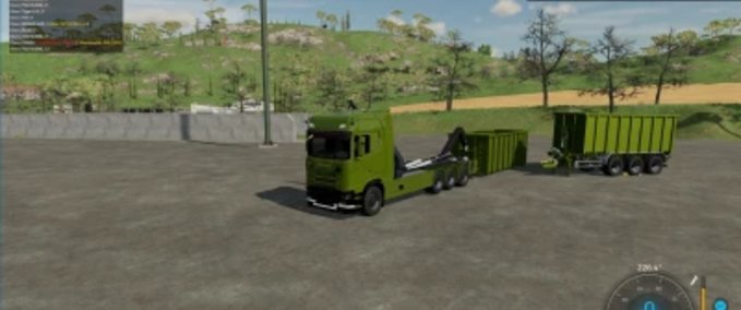 LKWs Scania S620 HKL Hakenlift und Kranwagen Landwirtschafts Simulator mod