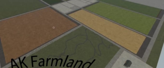 Maps AK Farmland Flat 4-fold Karte Landwirtschafts Simulator mod