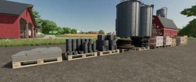Platzierbare Objekte Paletten-Dekopack Landwirtschafts Simulator mod