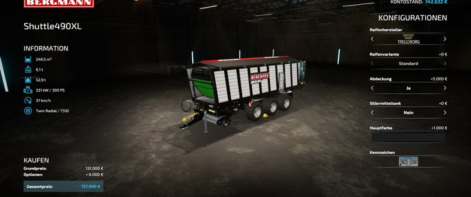 Ladewagen FS22 Shuttle Ladewagen Landwirtschafts Simulator mod