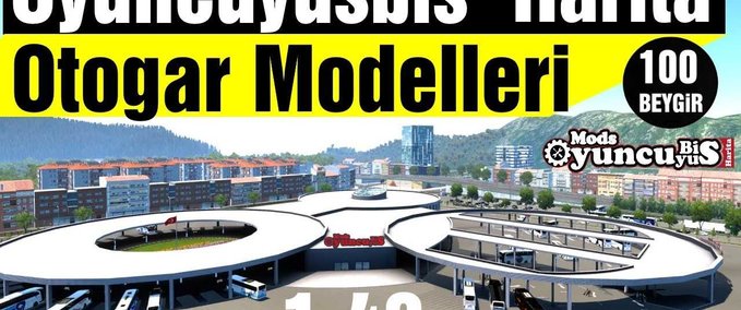 Maps Neue Karte der Türkei + HQ Busbahnhöfe [OyunyusBisMap] – 1.43 Eurotruck Simulator mod