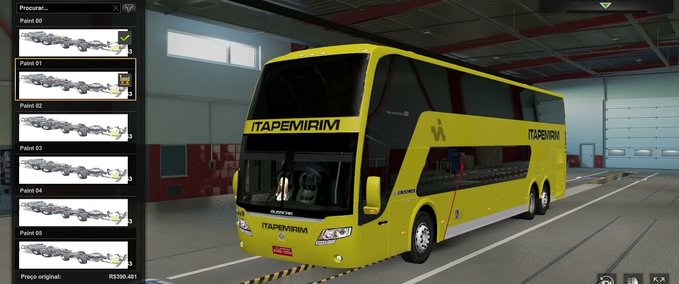 Trucks Busscar Panoramico 2009 DD [1.43]  Eurotruck Simulator mod