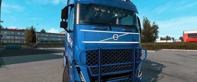 Trucks Volvo FH5 Blue Danish Plush Interior [1.43] Eurotruck Simulator mod
