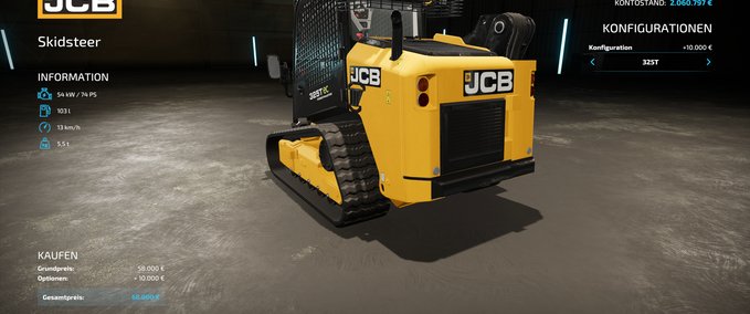 Sonstige Selbstfahrer JCB 325T SkidSteer Landwirtschafts Simulator mod