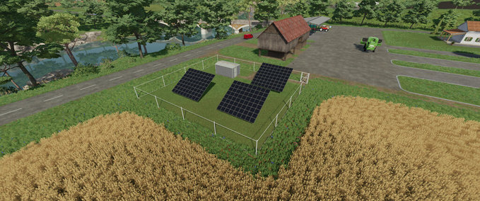 Platzierbare Objekte Solarpark Groß Und Klein Landwirtschafts Simulator mod