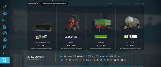 Mod Packs Mini-Landwirtschaftsgeräte-Pack Landwirtschafts Simulator mod