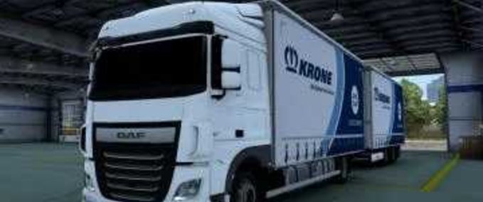 Trucks DAF XF Euro 6 by Schumi Tandem Krone Addon  [1.43] Eurotruck Simulator mod
