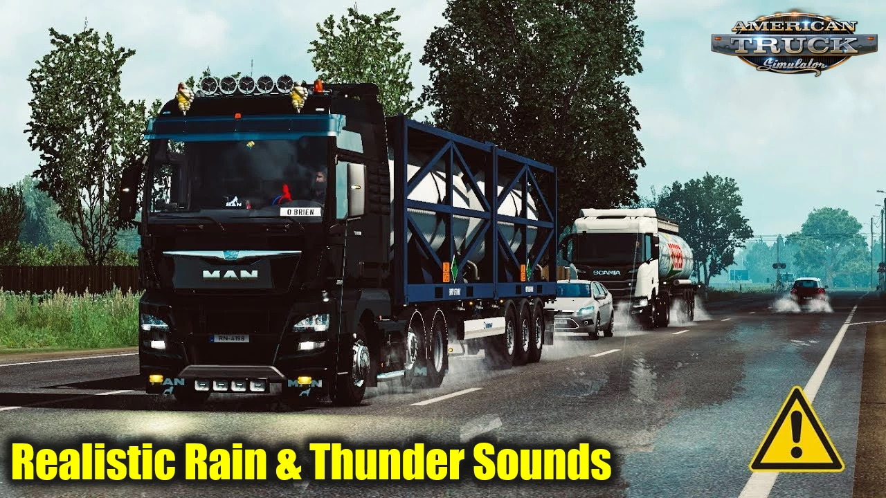 (ATS) Realistic Rain & Thunder Sounds v1.2 1.35.x - Thumbnail 1