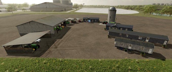 Platzierbare Objekte Trailer Farmgebäude Pack Landwirtschafts Simulator mod