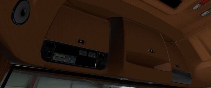 Trucks DAF XF Euro 6 Braun - Schwarzes Interieur [1.43] Eurotruck Simulator mod