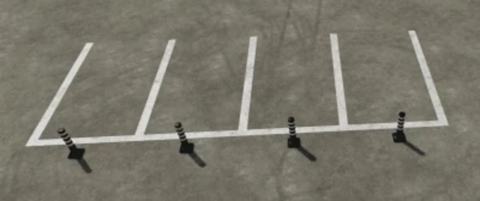 Platzierbare Objekte Parkplatz-Linien Landwirtschafts Simulator mod