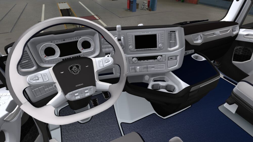Scania S & R White - Black - Blue Interior [1.43] - Thumbnail 1