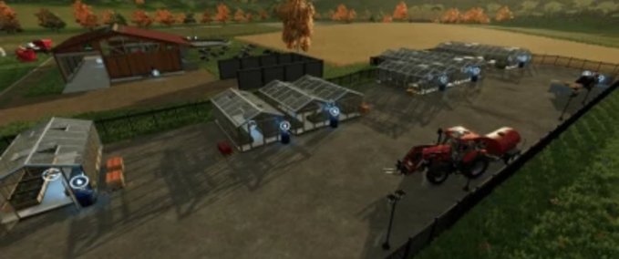 Platzierbare Objekte Beidhändig ausrichtbares Gewächshauspaket Landwirtschafts Simulator mod