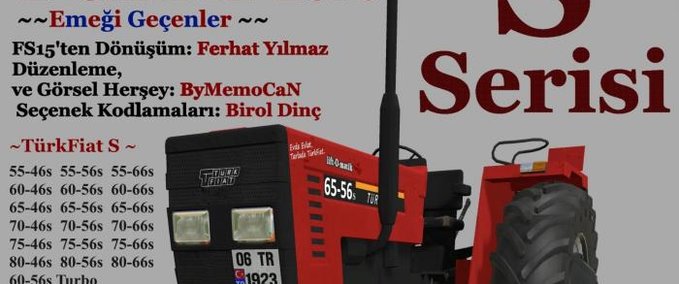 Sonstige Traktoren Türkfiat S. Serisi Landwirtschafts Simulator mod