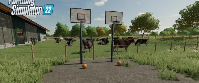 Platzierbare Objekte Basketball-Set Landwirtschafts Simulator mod