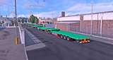Green Flatbed Trailer Road Train "China Style" - 1.43.x Mod Thumbnail