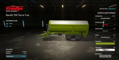 Krampe Bandit 750 Terra Trac - Thumbnail 1