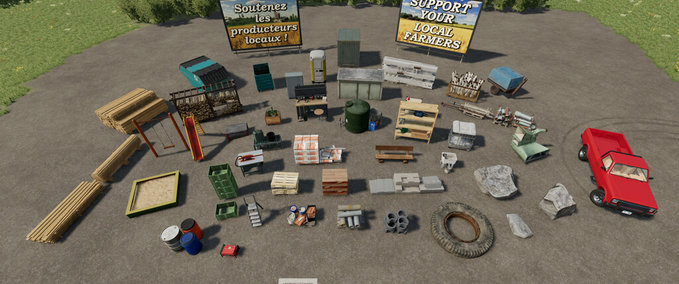 Platzierbare Objekte Dekodetails Pack Landwirtschafts Simulator mod