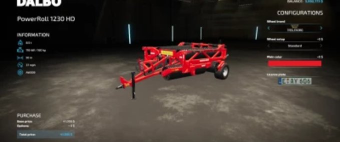 Sonstige Anbaugeräte Powerroll1230 50m Landwirtschafts Simulator mod