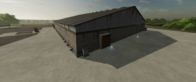 Platzierbare Objekte Ballenlager mit Zerkleinerer Landwirtschafts Simulator mod