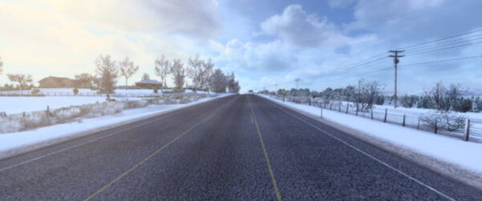 Mods Geräumte Straßen für den Winter Mod von Grimes [1.43] American Truck Simulator mod