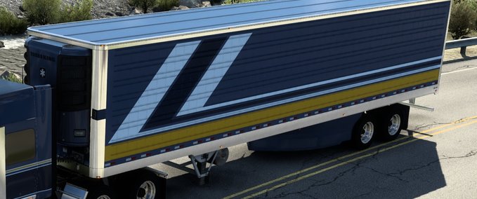 Trailer SCS Box Trailer Edited: Chromed Frame, Door, and Bumper - 1.43 American Truck Simulator mod