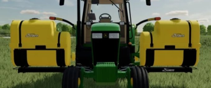 Sonstige Anbaugeräte Demco Quicktach 250 Gallonen Satteltanks Landwirtschafts Simulator mod