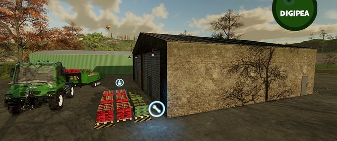 Platzierbare Objekte Paletten-Lagerhaus Landwirtschafts Simulator mod