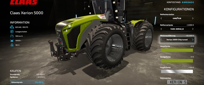 CLAAS Xerion 5000 CV from the GreatKrampe Pack Mod Image