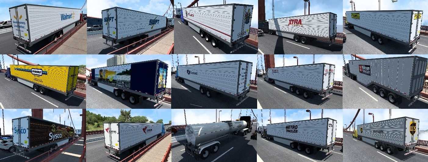 [ATS] AI TRAILER PACK BY NISSANTRUCK V1.0 (1.40) - Thumbnail 1