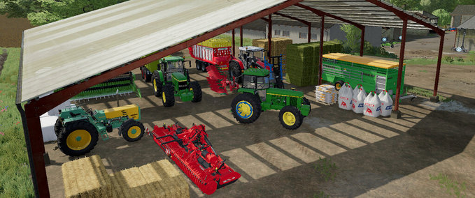 Platzierbare Objekte Fahrzeugunterstand Landwirtschafts Simulator mod