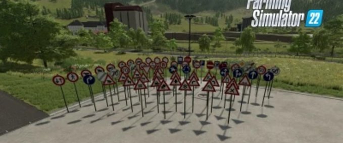 Platzierbare Objekte Straßenschild-Pack Landwirtschafts Simulator mod