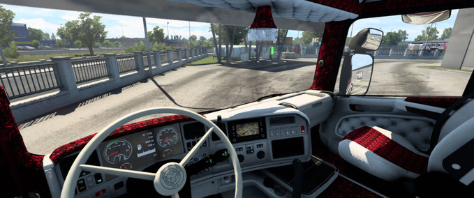 Trucks Scania R&S RJL Rot - Weißes Holland Style Interieur [1.43] Eurotruck Simulator mod