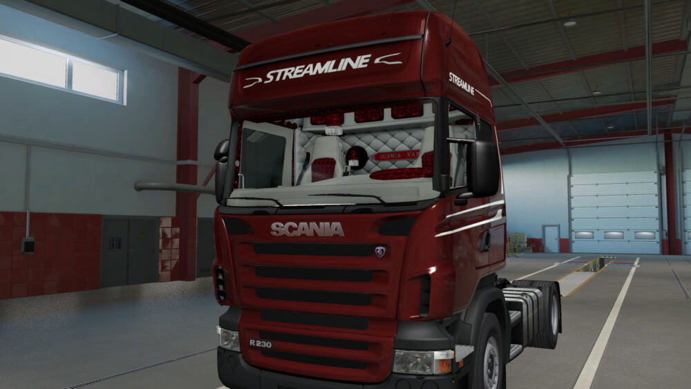 Scania R&S RJL Red - White Holland Style Interior [1.43] - Thumbnail 1