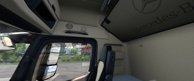 Trucks Actros Plus: New Actros MP4 Cabin Overhaul [1.43] Eurotruck Simulator mod