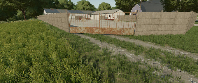 Platzierbare Objekte Beton Zaun Und Tore Landwirtschafts Simulator mod