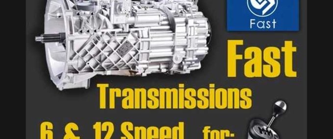Trucks Fast Transmissions 6 & 12 Speed  American Truck Simulator mod
