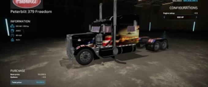 LKWs Peterbilt 379 Freedom Truck Landwirtschafts Simulator mod
