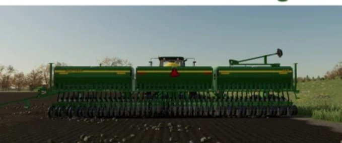 Saattechnik John Deere 455 3-teilige Kastenbohrmaschine Landwirtschafts Simulator mod