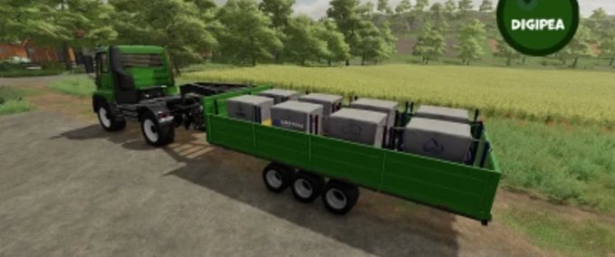 Sonstige Anhänger Schwanenhals-Palettenanhänger Autoload Landwirtschafts Simulator mod