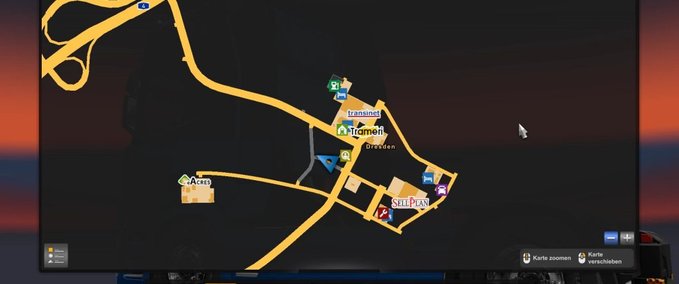 Maps Dresden HQ [1.43] Eurotruck Simulator mod