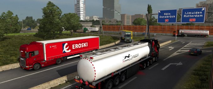Trucks Reaistische Spanische Firmen, Tankstellen, Werbetafeln [1.43] Eurotruck Simulator mod