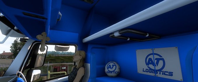 Trucks Volvo FH16 Classic Blue & White Interior - 1.43 Eurotruck Simulator mod