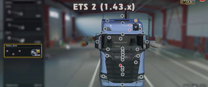 Trucks Hidden Slots for Horn Addons - 1.43 Eurotruck Simulator mod