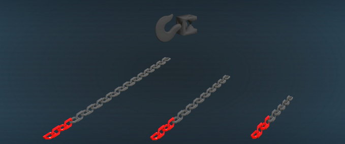 Sonstige Anbaugeräte Towing Chain With Hook Landwirtschafts Simulator mod