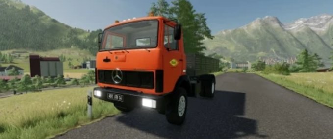 Trucks Mercedes Benz 817 Eurovia Farming Simulator mod