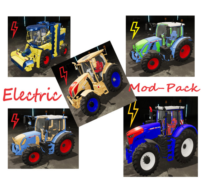 LS22: Elektro-Fahrzeug Pack by Raser0021 v 1.0 MP Claas, Fendt, New  Holland, Sonstige Traktoren, JCB, Traktortuning Mod für Landwirtschafts  Simulator 22